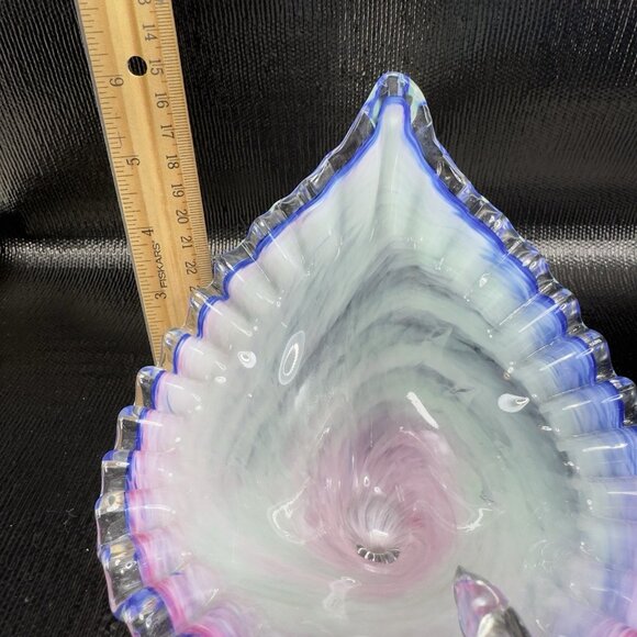 Venetian Art Glass Duck Bird Chicken Shaped Dish Bowl Candy Dish Container Italy - Picture 3 of 13